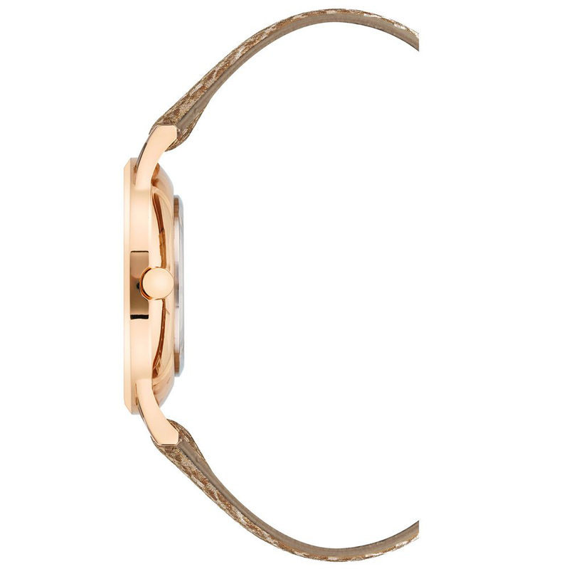 Multicolor leather dress watch-null