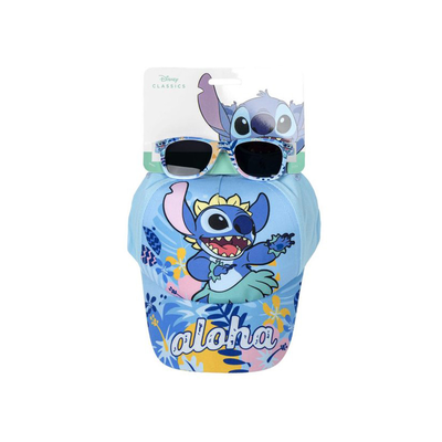 Cap set with sunglasses stitch, , medium