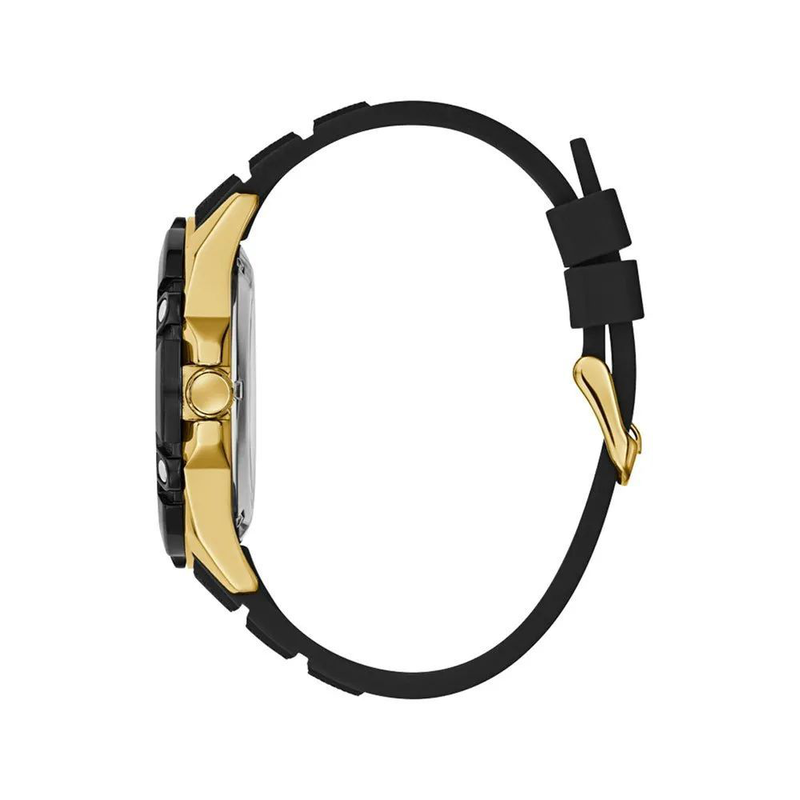 Black resin dress watch-null