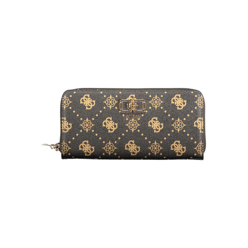 Marrone poliuretano women wallet-null