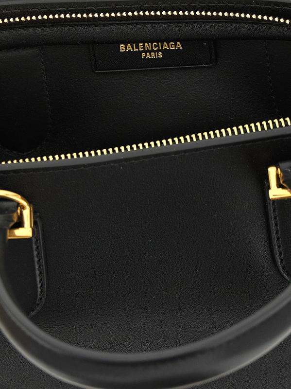Black calfskin handbag-null