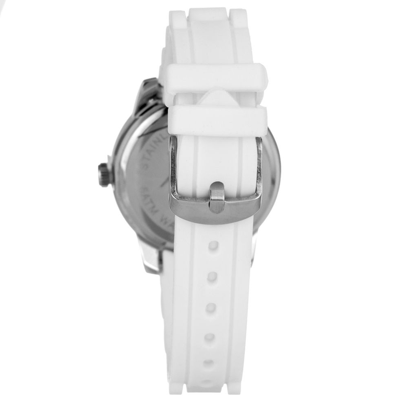White rubber sport watch-null
