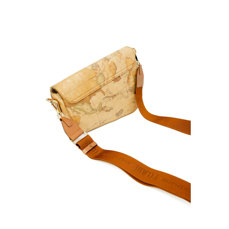 Beige leather handbag-null