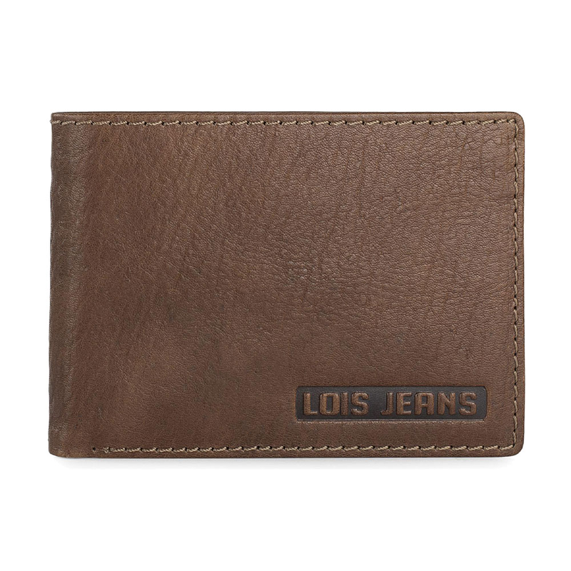 Πορτοφόλι ανδρικό δερμάτινο lois 201401-02 καφέ ανοιχτό-null