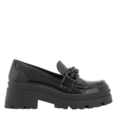 Seven γυναικείο loafer, Black Βερνι, medium