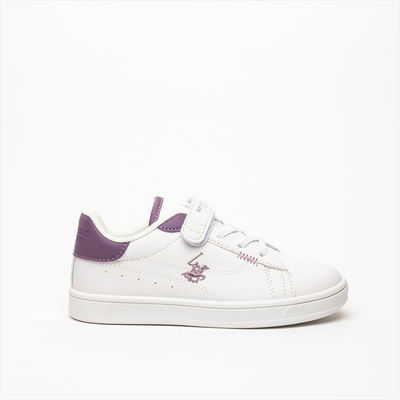 Beverly hills polo club girl’s lace-up velcro flat sneakers