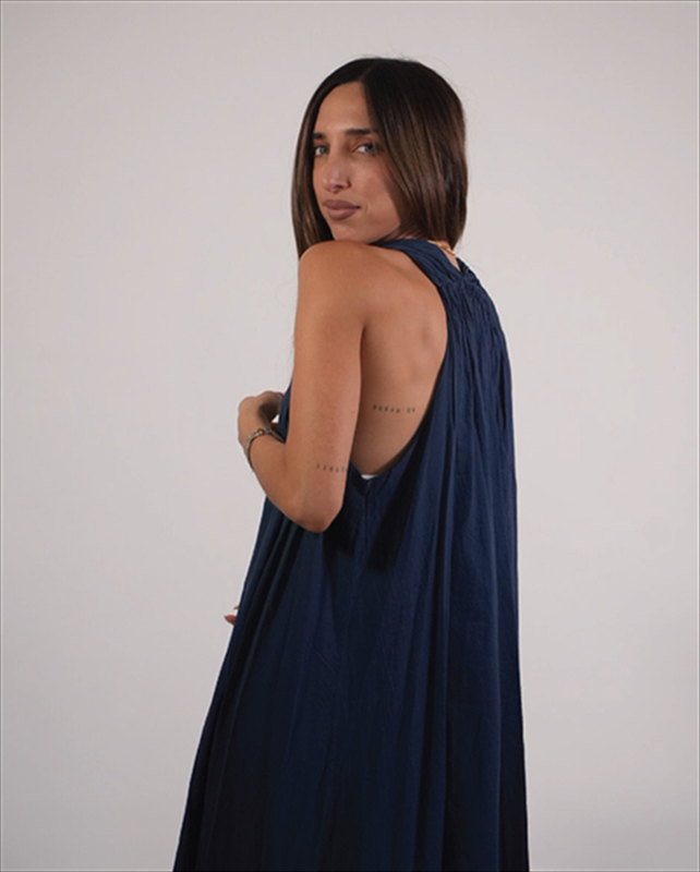 Long linen dress 25406-null