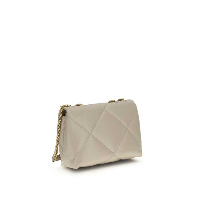 Beige calf leather bos taurus shoulder bag-null