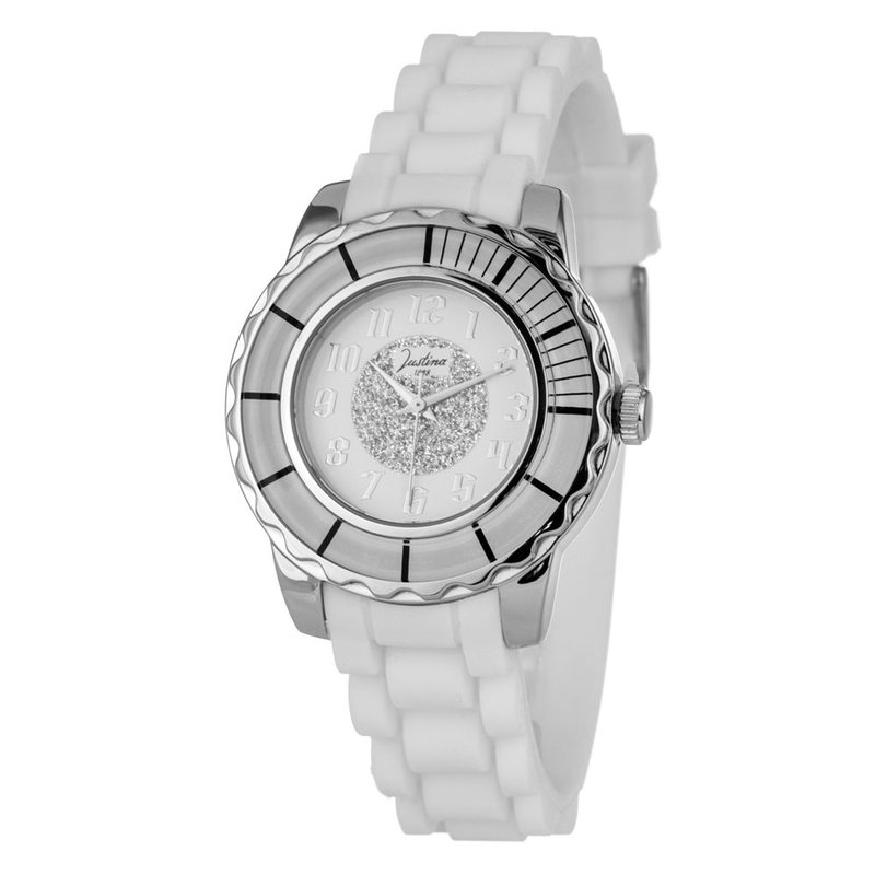 White rubber sport watch-null