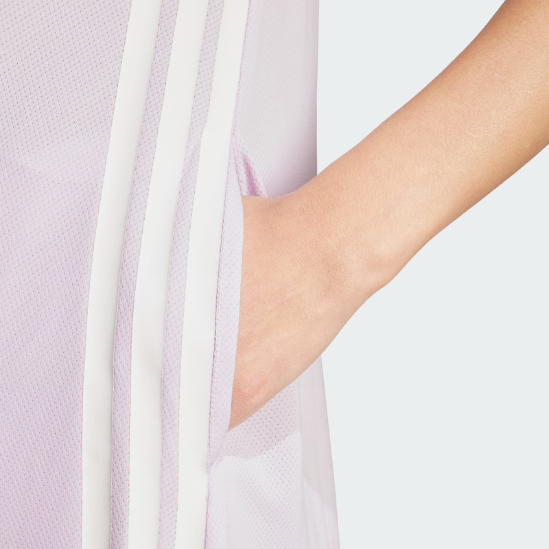 Tiro cut 3-stripes soft mesh long dress-null