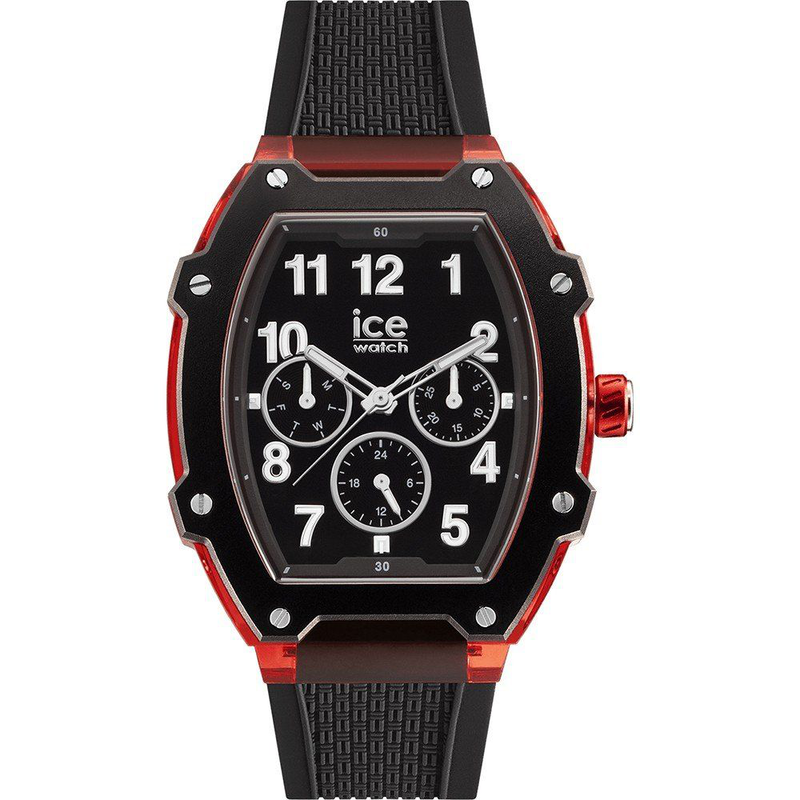 Black synthetic sport watch-null
