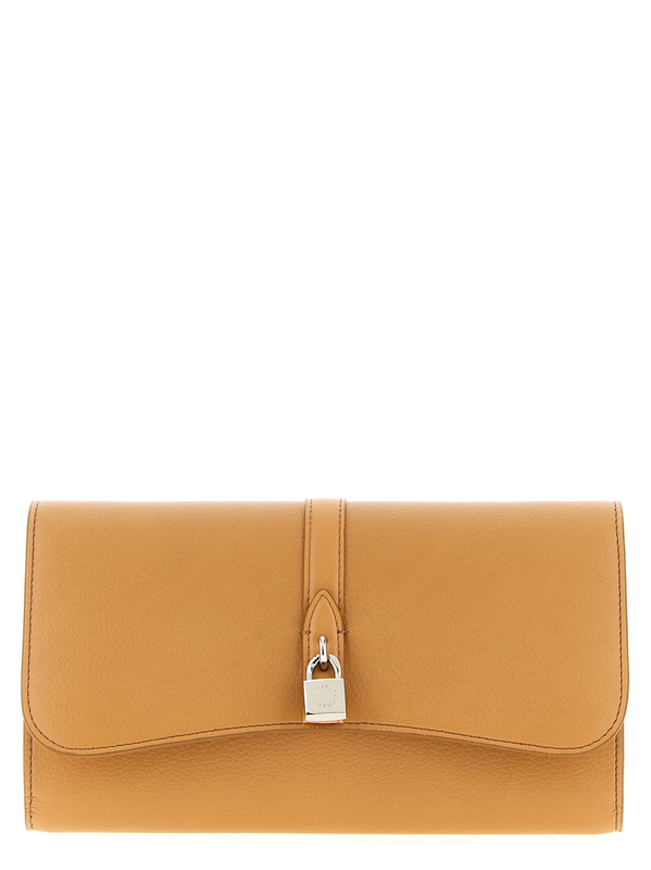 Beige polyamide cardholder-null