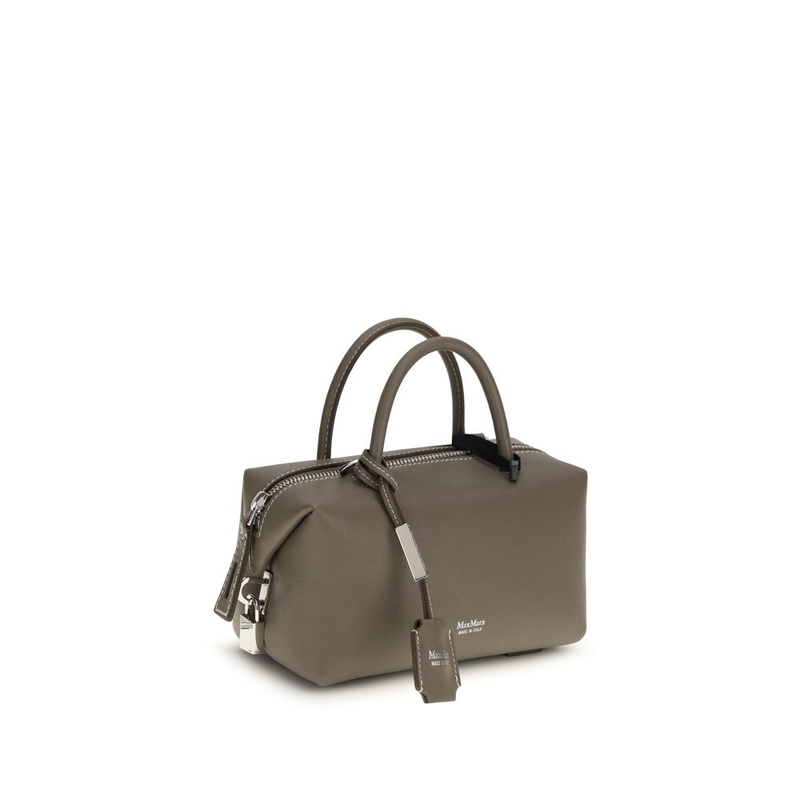 Gray calf leather bos taurus handbag-null