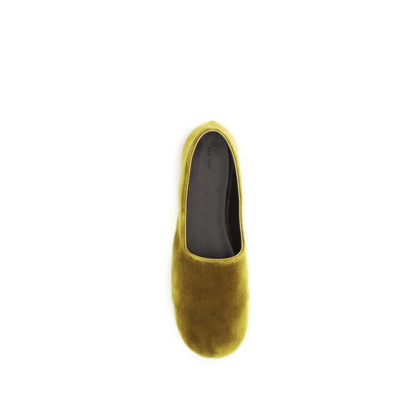 Bicolor cotton slip-on loafers-null
