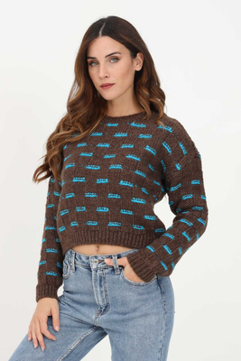 Only knitwear pullover, Brown, medium