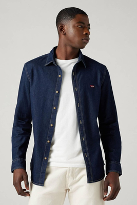 Levis denim shirt, Dblue, medium