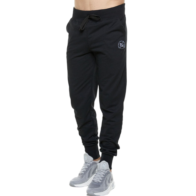 Sweatpants with rib cuffs and patch pockets thin fabric #1227-null
