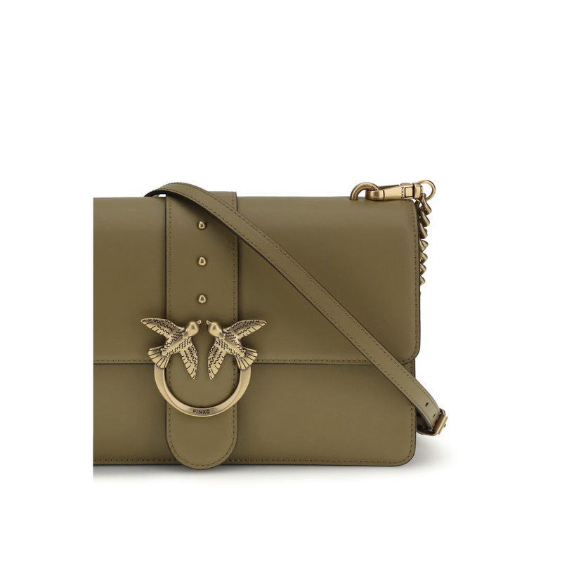 Bicolor calf leather bos taurus shoulder bag-null