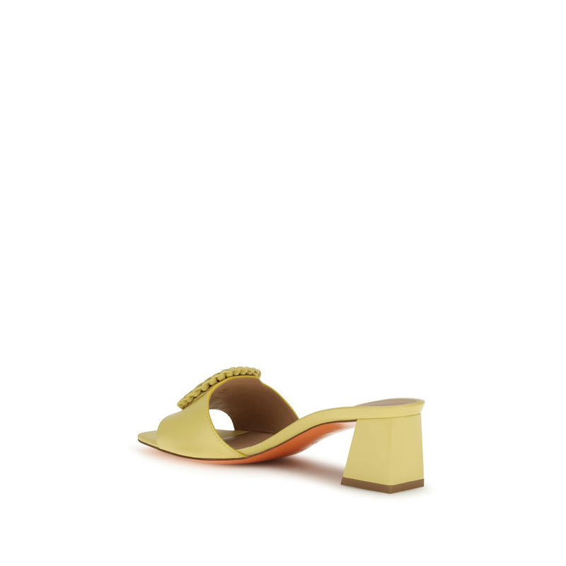 Bicolor calf leather bos taurus sandals-null