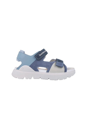 Biomecanics velcro strap boys sandals with shades of blue