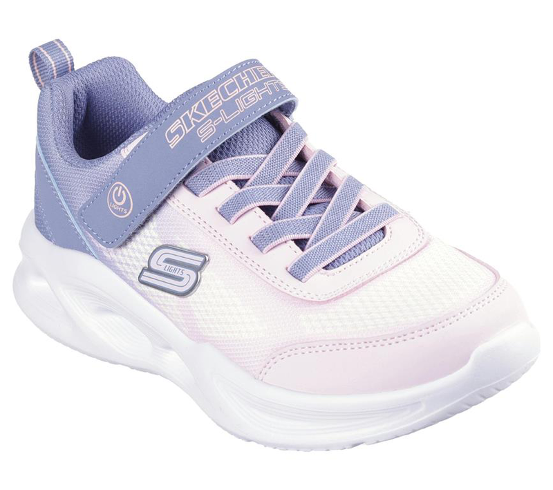 Skechers lighted gore  strap sneaker w/ ombre upper image number null