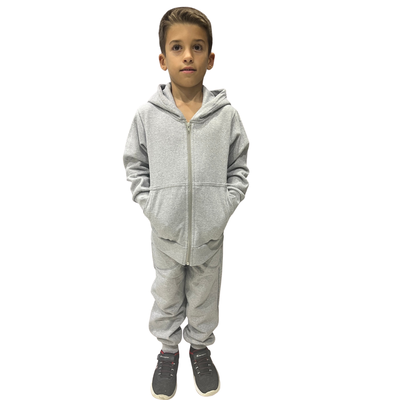 School life tracksuit boys set grey, Grey, medium