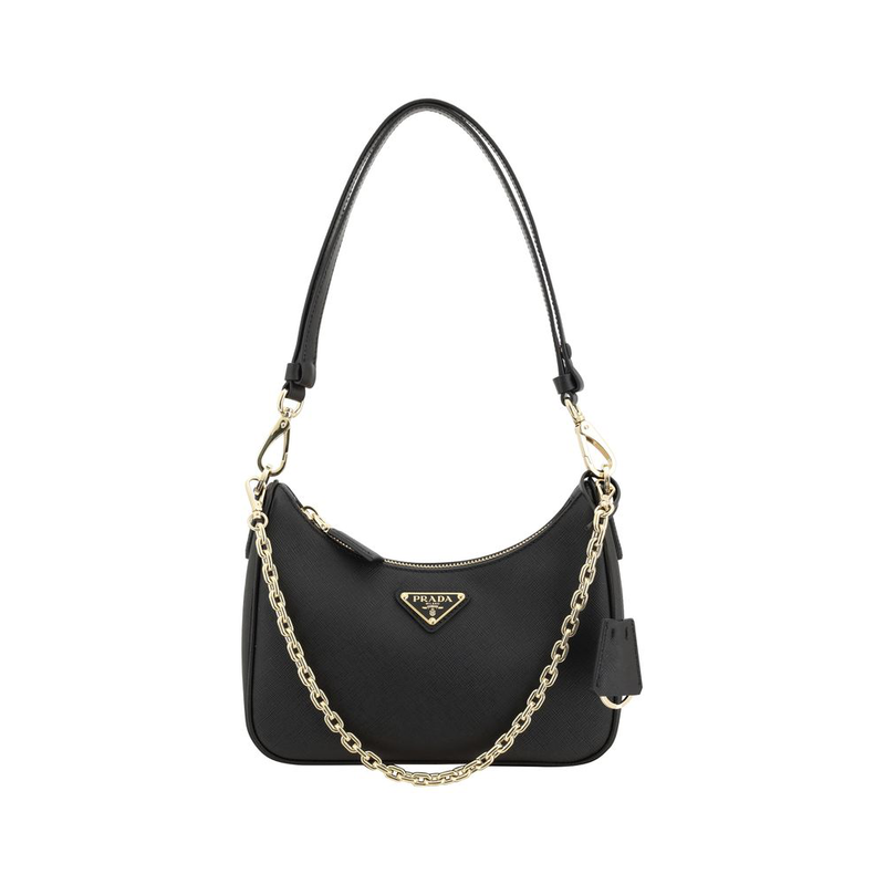 Black calf leather bos taurus shoulder bag-null