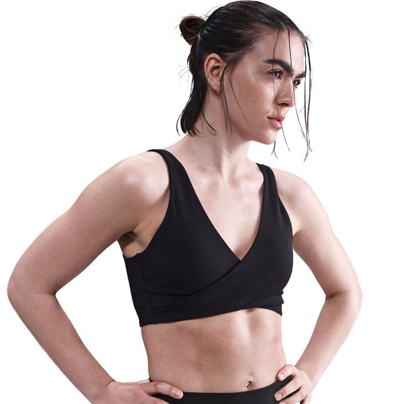 One light-support padded sport bra-null