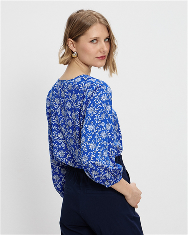 Blouse flower print-null
