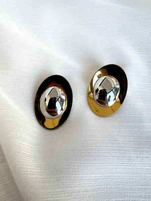 Earrings, Gold, medium
