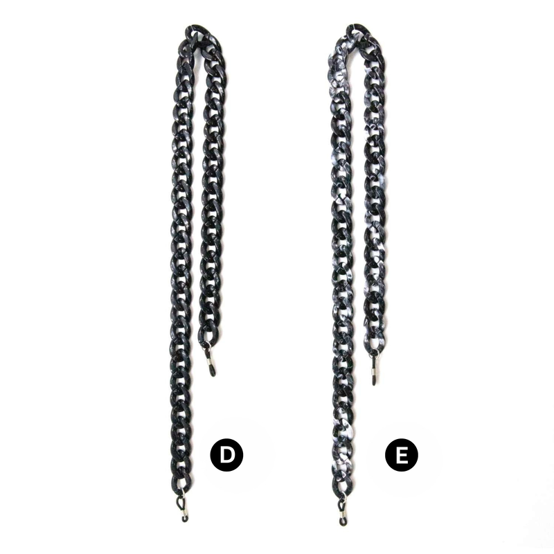 OJO hand made metal acetate and acrylic cords-null