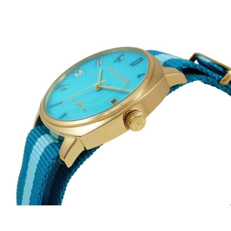 Blue nylon dress watch-null