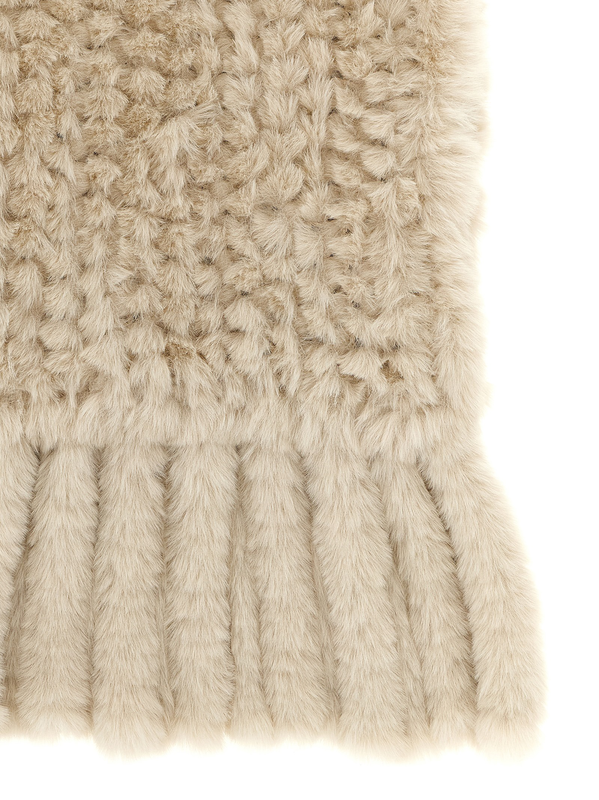 Gray polyester scarf-null