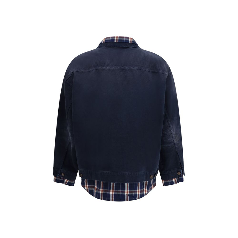 Blue cotton denim jacket-null