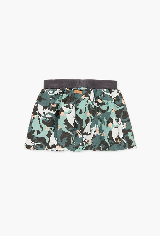 Fleece skirt stretch for girl-null