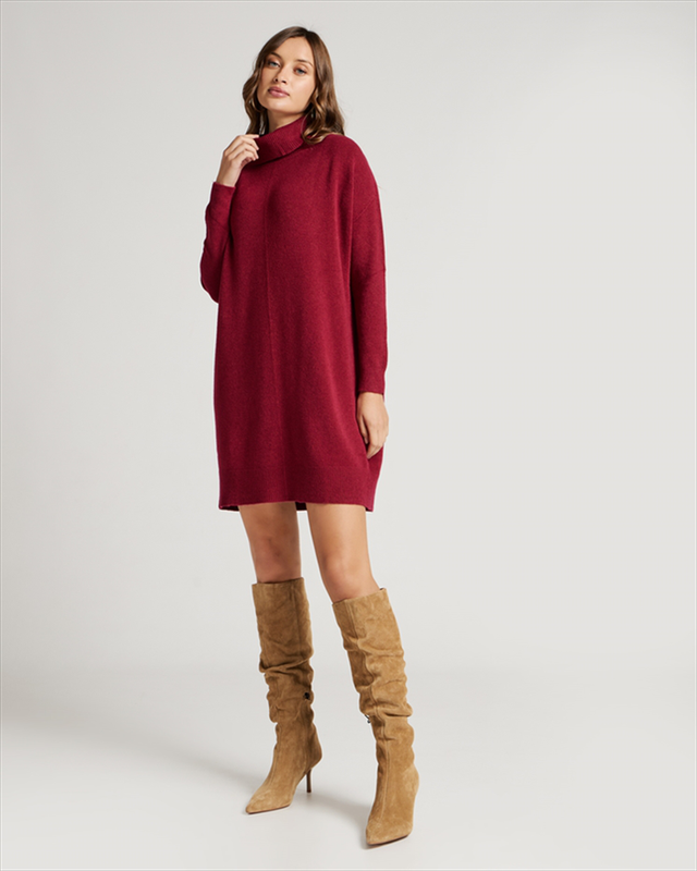 Knitted dress high neck image number null