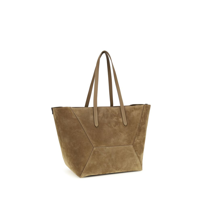 Beige calf leather bos taurus shoulder bag-null