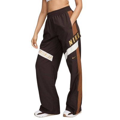 Nike sportswear womens woven os high-waisted pant, Velvet Brown, medium