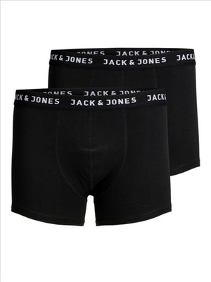 Jack  jones jacjon trunks 2 pack, Black, medium