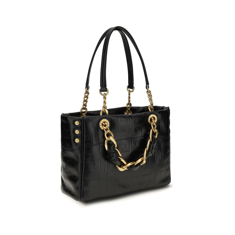 Black calf leather bos taurus shoulder bag-null