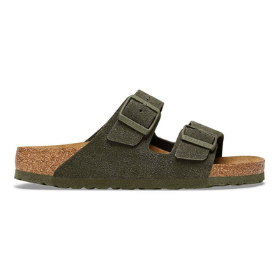 Arizona suede leather narrow, Thyme, medium