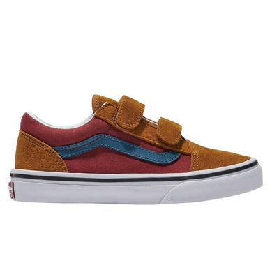 Kids old skool velcro shoes, Multicolor, medium