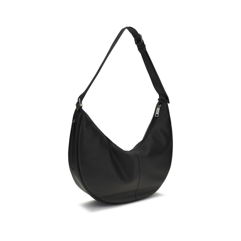 Black calf leather bos taurus shoulder bag-null