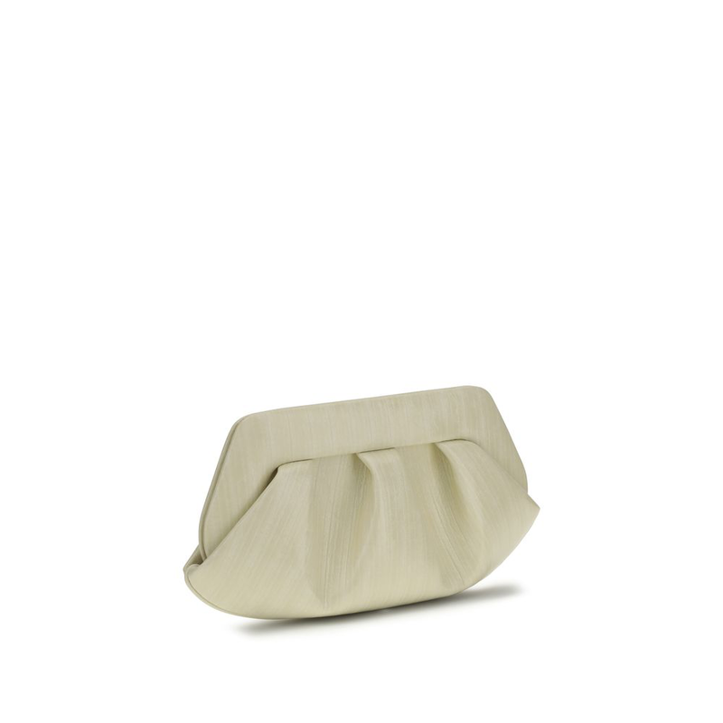 White polyethylene clutch bag-null