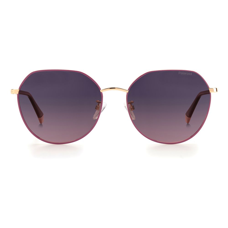 Rose gold metal sunglasses-null