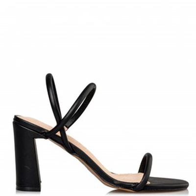 Miss nv block heel sandals - black, Black, medium