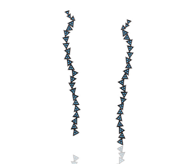 Hestia zircon earrings-null