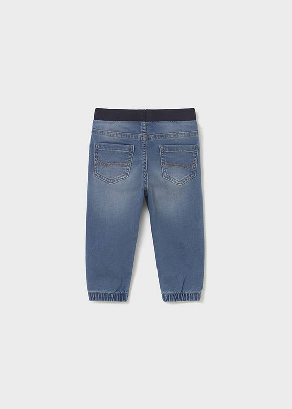 &Pi;&alpha;&nu;&tau;&epsilon;&lambda;&omicron;&nu;&iota; soft denim jogger-null