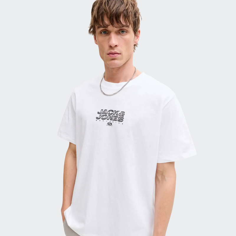 Mineral small front print tee crew-null