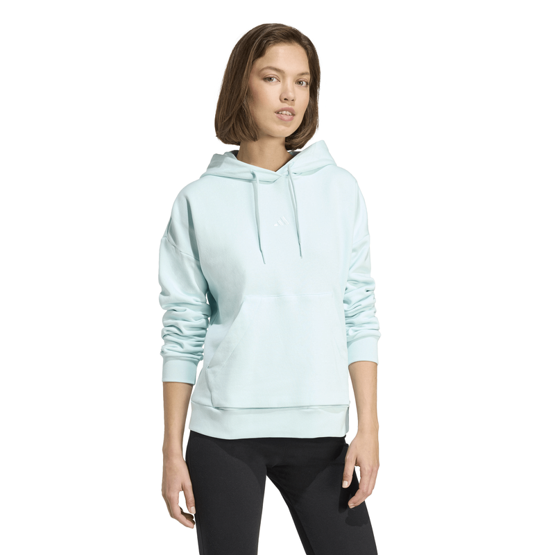 Adidas womens essentials small logo feel cozy hoodie-null